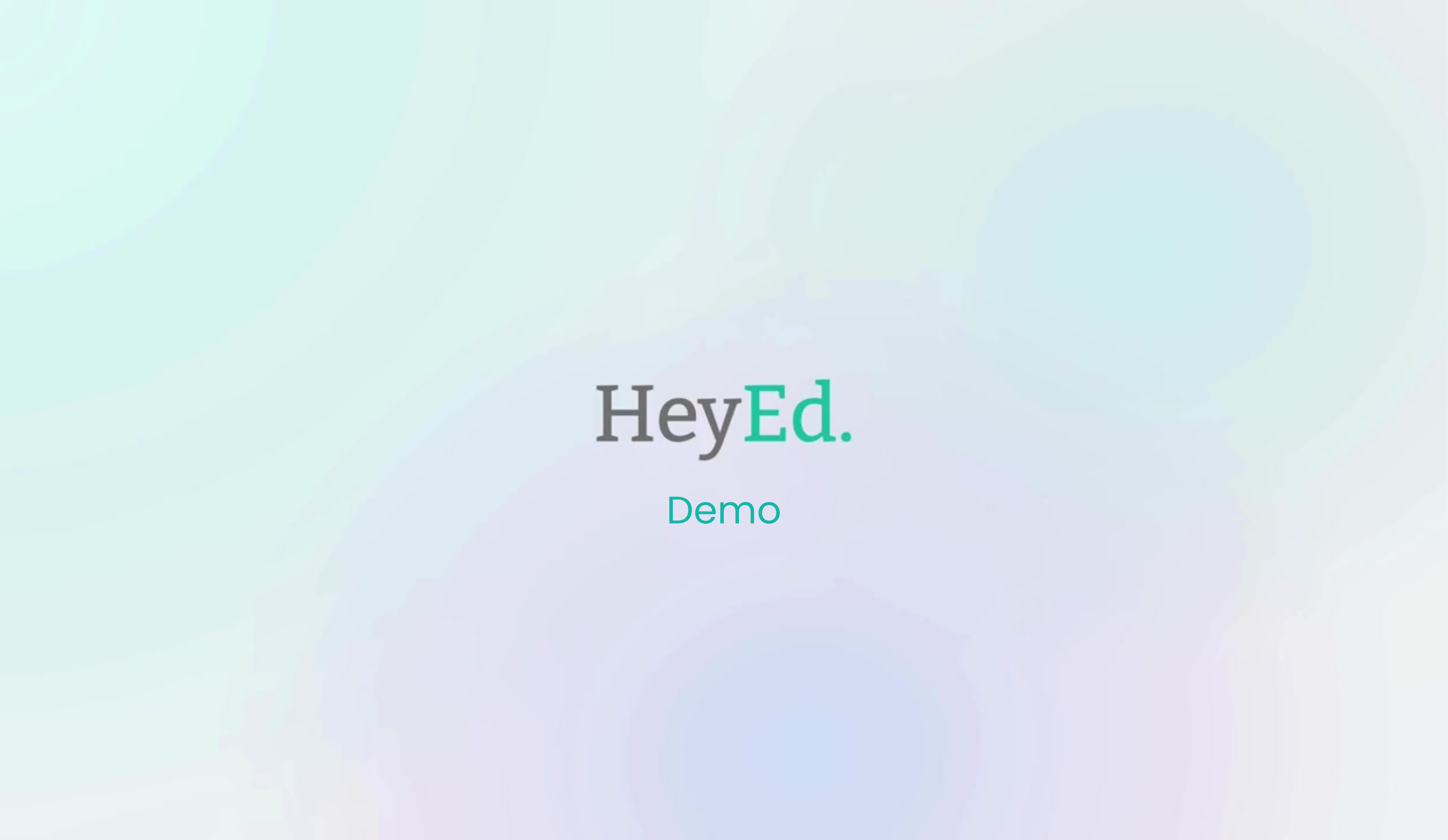 HeyEd Demo Video